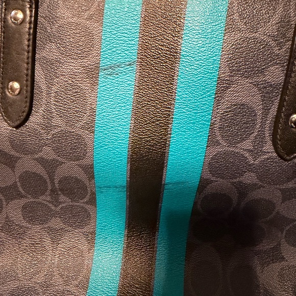 Project Coach Black and Blue Patterned Tote *project bag* - Picture 3 of 16